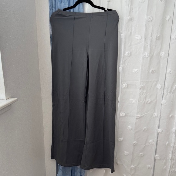OQQ Pants - OQQ Gray Wide-Leg Pants